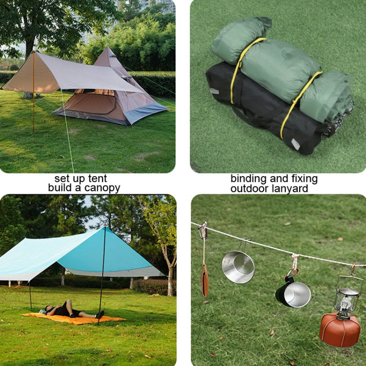 Reflektierendes winddichtes Campingstützstangen-Set (Armeegreen) für Outdoor-Camping
