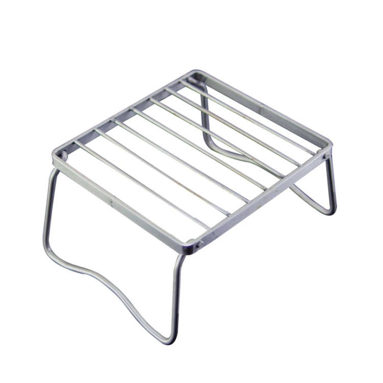 Outdoor Tragbarer Klappbarer Edelstahl Grillhalter (23x19,5x11cm)