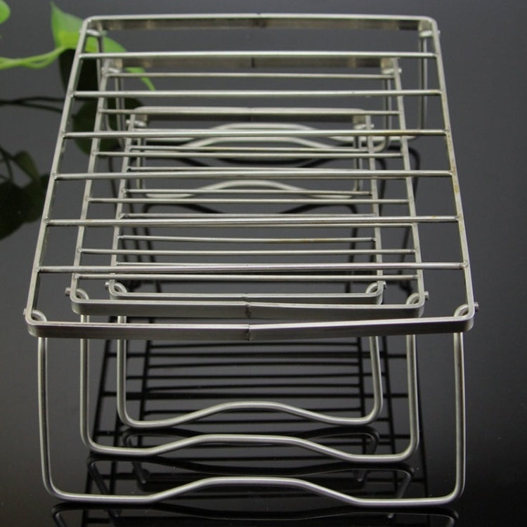 Outdoor Tragbarer Klappbarer Edelstahl Grillhalter (23x19,5x11cm)