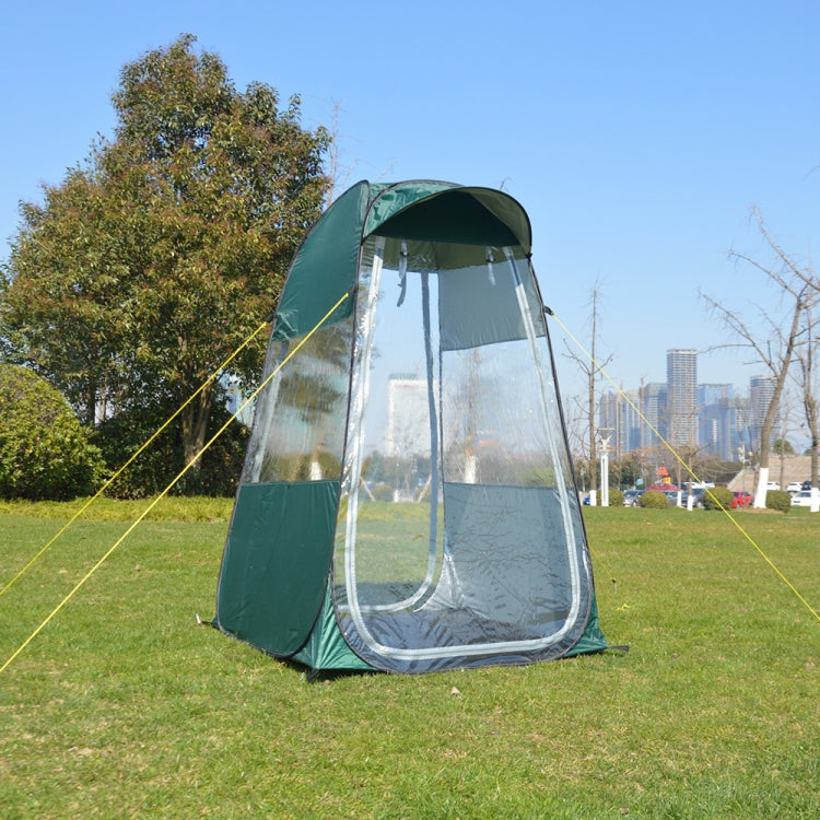Einzelne faltbare Outdoor-Angeln-Regenfeste Sonnenblende Zelt mit Doppeltüren (Grün)