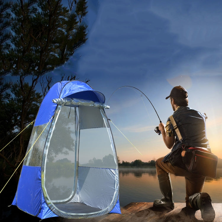 Einzelne faltbare Outdoor-Angeln-Regenfeste Sonnenblende Zelt mit Doppeltüren (Grün)