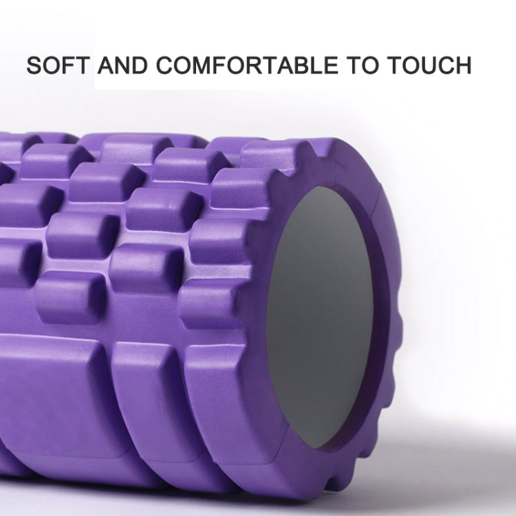 33cm 5Stück/Set EVA Hohl-Schaum-Roller Muskelentspannung Yoga Säulen Set Fitnessgerät (Lila)