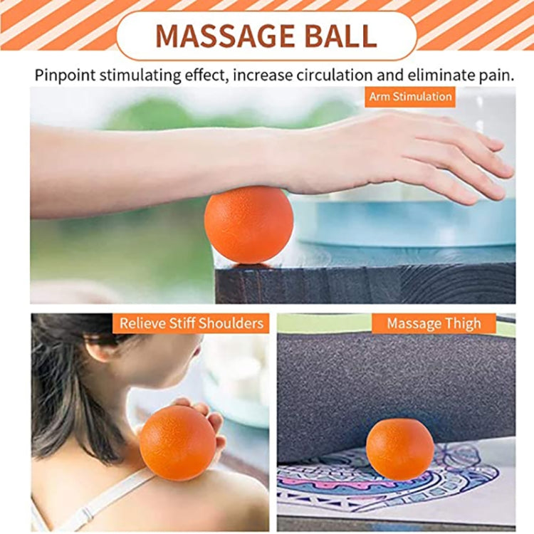 33cm 5Stück/Set EVA Hohl-Schaum-Roller Muskelentspannung Yoga Säulen Set Fitnessgerät (Lila)