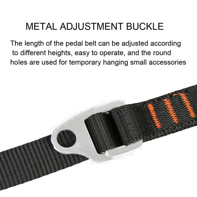 Polyester Kletterfuß Padel Gürtel Aufstiegsvorrichtung Band (Verstellbar 80-133cm)