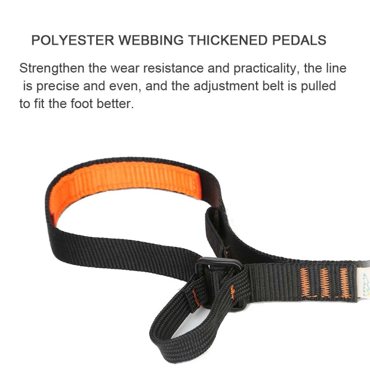 Polyester Kletterfuß Padel Gürtel Aufstiegsvorrichtung Band (Verstellbar 80-133cm)