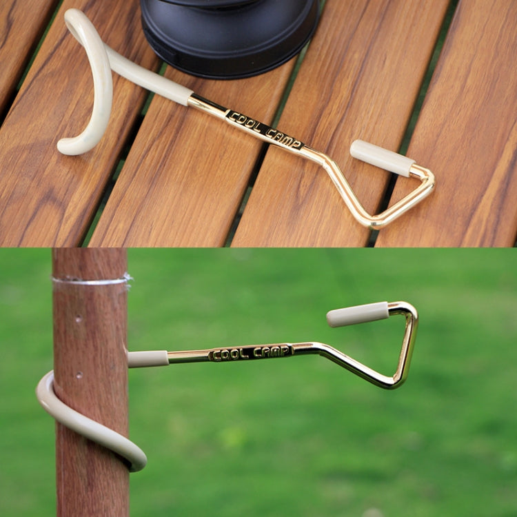 Cool Camp Outdoor Canopy Pole Hook Tragbarer Campinglicht-Haken Schwarz (22mm)