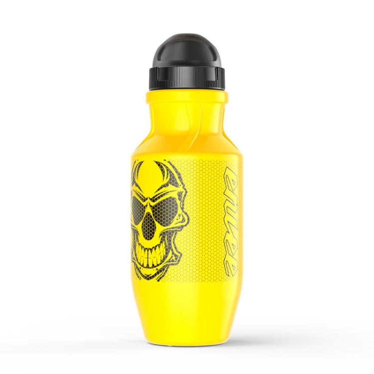 Fahrrad Wasserbecher Quetsch Fitness Sportflasche Mit Staubschutzkappe 550ml(Gelb)