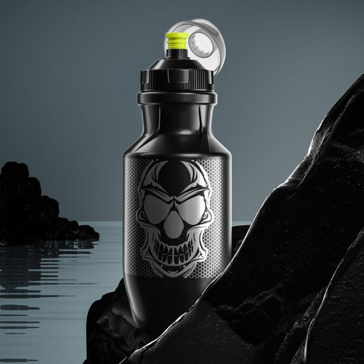 Fahrrad Wasserbecher Drücken Fitness Sportflasche Mit Staubschutzdeckel 750ml (Schwarz)