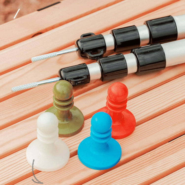 Outdoor Camping Unterstandsstangen Donnerkappen Zeltstützstangen Isolierte Kunststoff-Schutzhut (Rot)