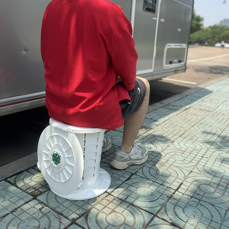 Einstellbare tragbare Reisetoilette zusammenklappbarer Hocker für Camping im Freien mit Licht Schwarz (Einheitsgröße)