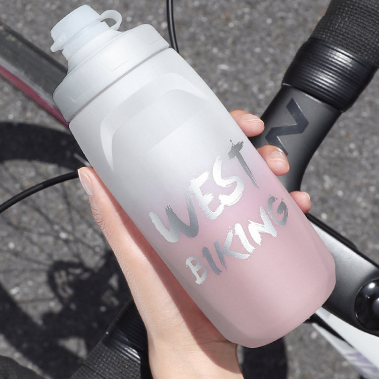 Fahrrad Wasserflasche Tragbare Outdoor Wasserbecher (Dunkelgrüner Farbverlauf)