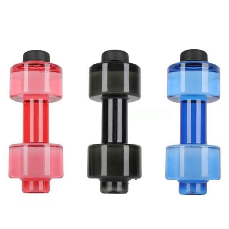 Kurzhantel Becher Fitness Sportflasche Kunststoff Persönlichkeitsbecher (Grün) - 550ML x2 Pack