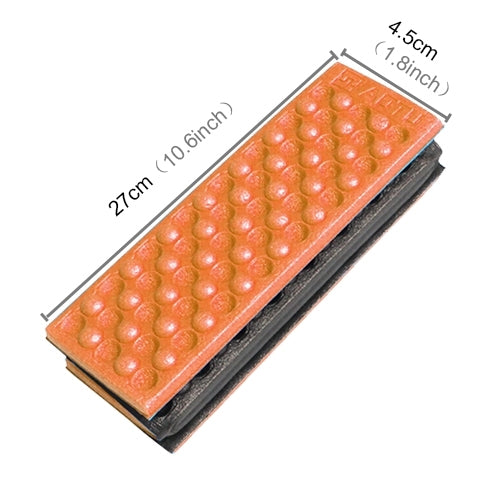Tragbare faltbare Massagekissen aus Zellstoff für den Außenbereich, feuchtigkeitsbeständig, Picknick-Sitzmatten EVA-Pad (Orange)