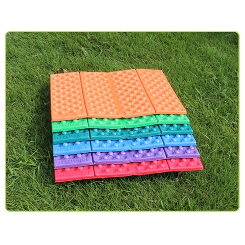 Tragbare faltbare Massagekissen aus Zellstoff für den Außenbereich, feuchtigkeitsbeständig, Picknick-Sitzmatten EVA-Pad (Orange)