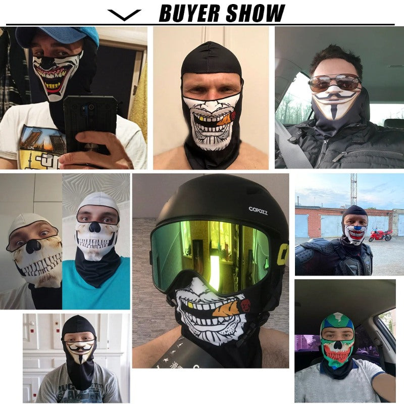 Atmungsaktive Fahrrad-Wintermütze Camping-Gesichtsmaske