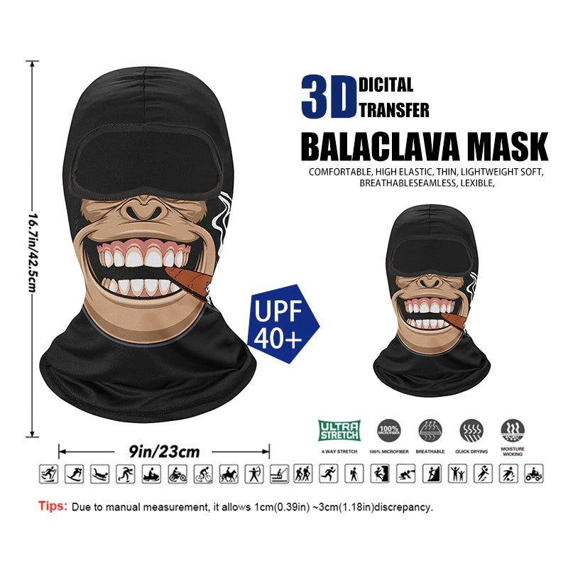 Atmungsaktive Fahrrad-Wintermütze Camping-Gesichtsmaske