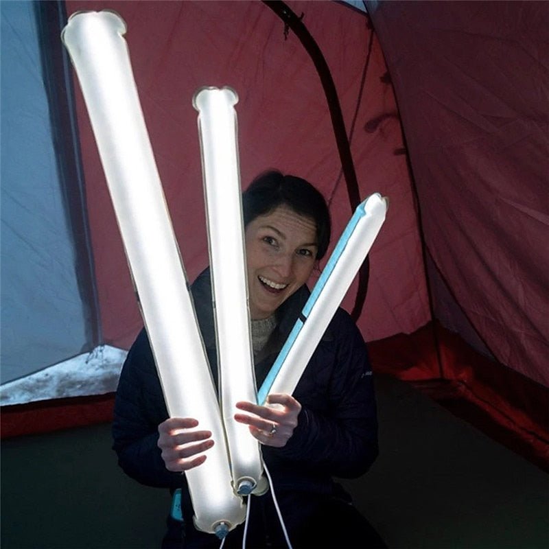 Aufblasbares Licht - Notfalllampe für Reisen im Freien