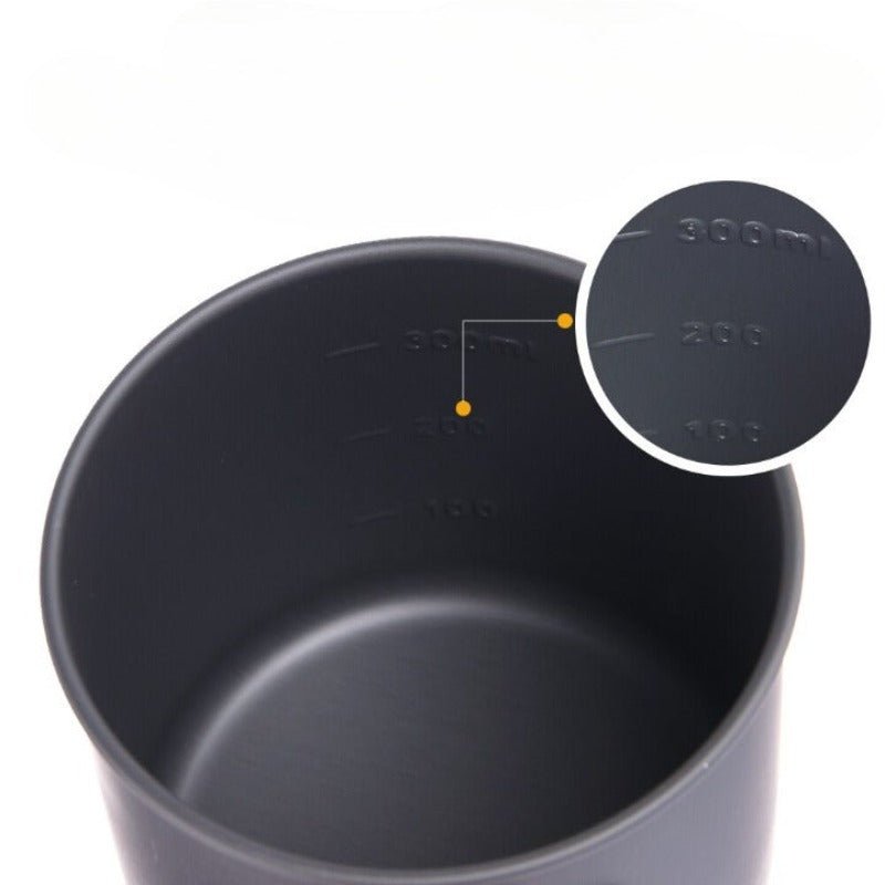 Aluminiumbecher für Outdoor-Camping mit Griff