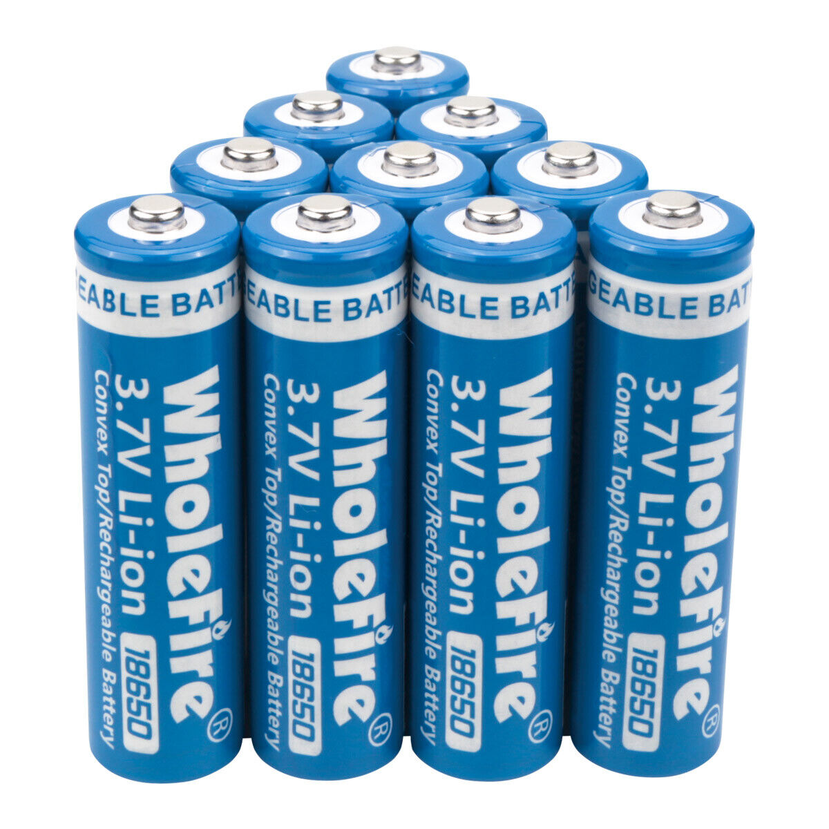 18650 Li-Ion 3.7V Wiederaufladbare Batterien - Knopfoberseite - 2er Pack Batterien