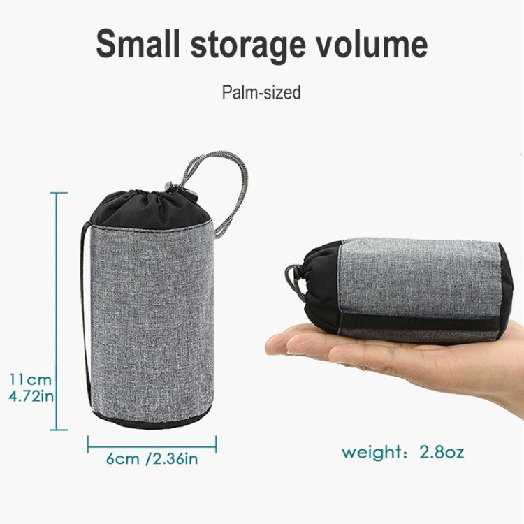 Outdoor Camping Trip Faltbares Tragbares Aufblasbares Kissen Nap Hüftkissen, Mit Ihrem Mund Aufblasen (Dunkelgrau)