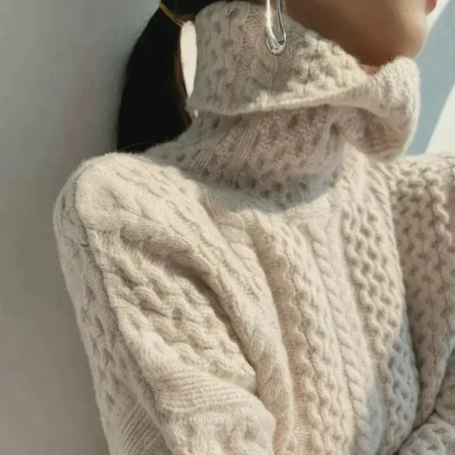 Bellaso - Damen Rollkragenpullover aus Kaschmir