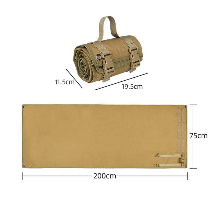 Outdoor Doppelseitige Wasserdichte Multifunktionale Campingmatte (Schwarz)