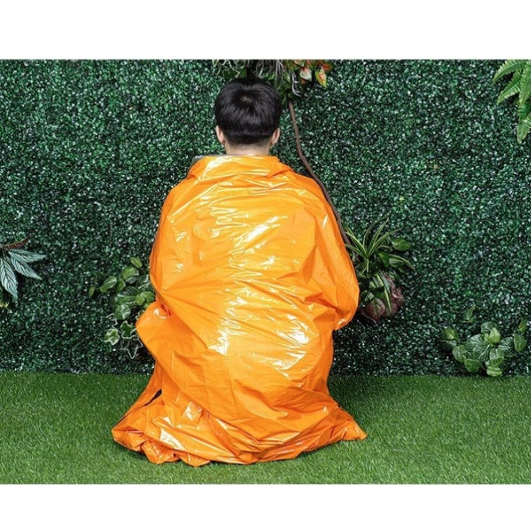 Outdoor Pe Schlafsack für Katastrophenhilfe & Kälteschutz Wärmeisolierung & Wärme Notfall-Schlafsack (Orange)